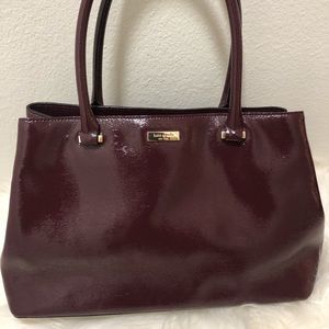 Gorgeous burgundy kate spade purse